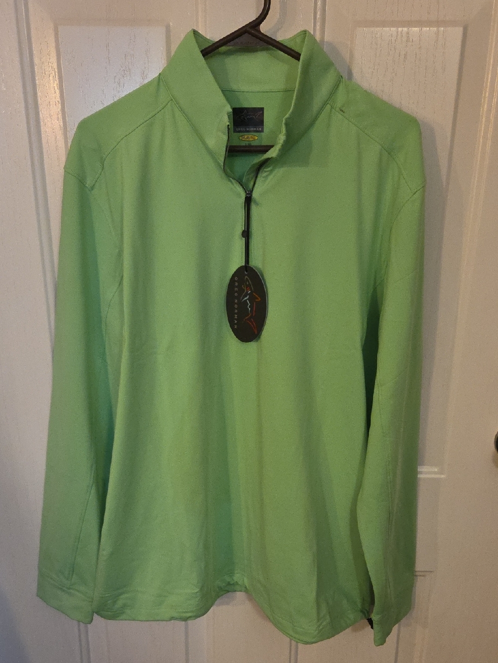 Greg Norman Light Green Performance Pullover Size Large NWT